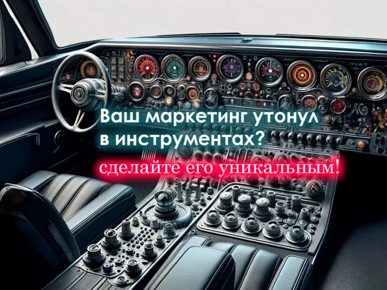 Ваш маркетинг утонул в инструментах? Сделайте его уникальным!